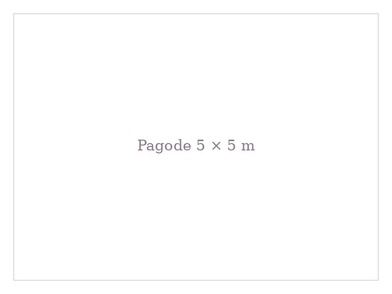 Pagode 5 × 5 m
