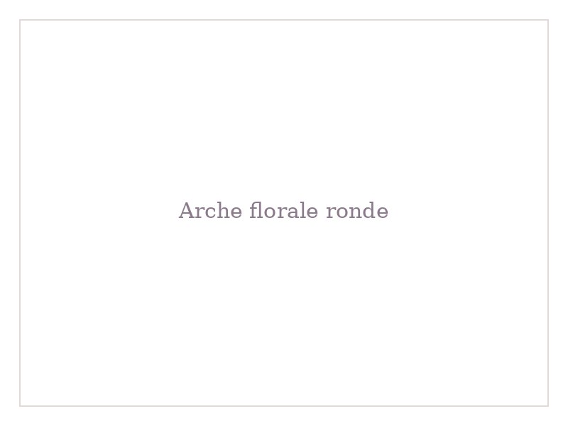 Arche florale ronde