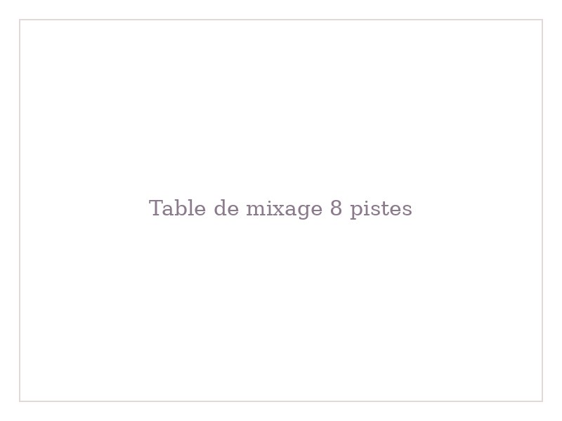 Table de mixage 8 pistes