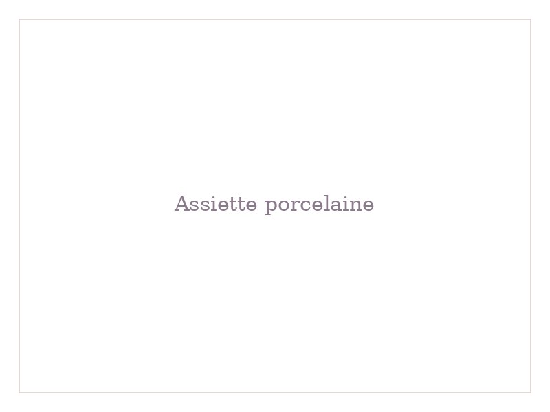 Assiette porcelaine