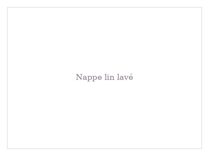 Nappe lin lavé